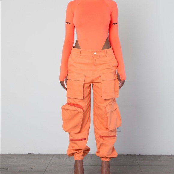 Prix workshop discontinued and highly sought after bodysuit neon orange - Picture 4 of 5
